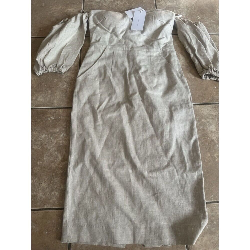 NWT Friend Of Audrey 8 Hayley Linen Speckled Dress